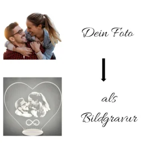 Acryl Foto als Gravur Beispiel Original-Foto als Bildgravur