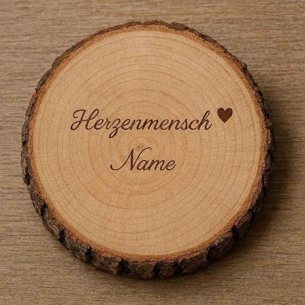 personalisierte baumscheibe herzensmensch und wunschname